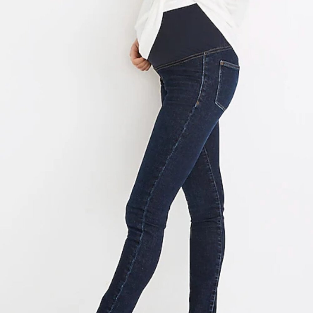 Madewell Maternity Over-the-Belly Skinny Jeans in Orland Wash, sz 30